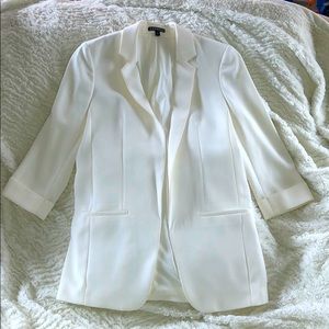Express white cream open Dress suit jacket